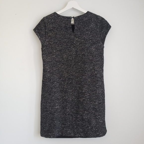* SOLD * Madewell Leather Pocket Wool Sheath Dress … - Picture 7 of 9